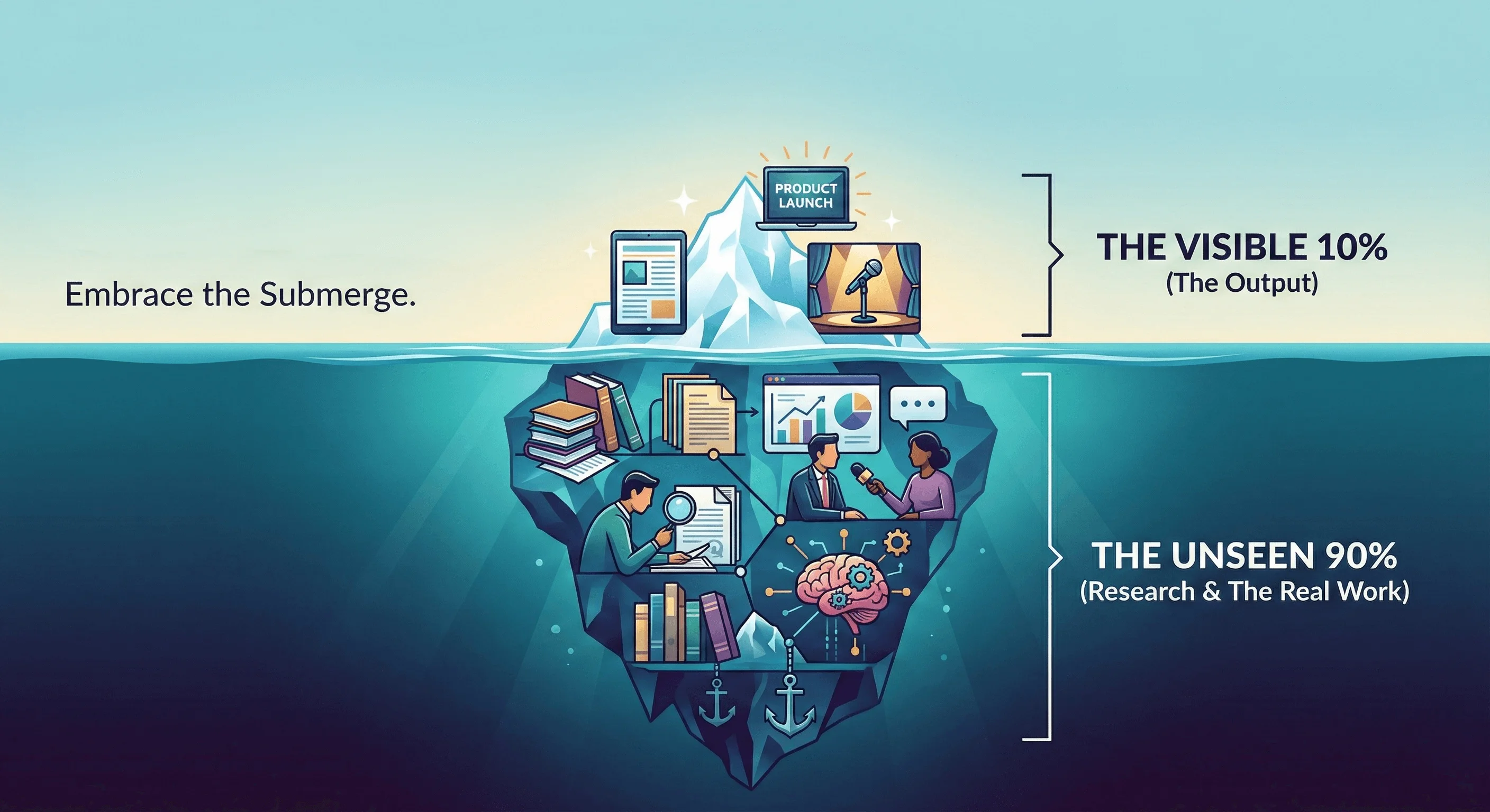 The Unseen 90%: Why Research is the Real Work